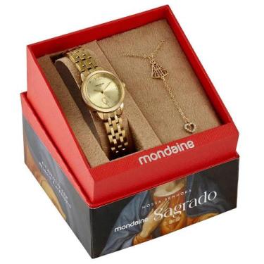 Imagem de Relógio Mondaine Feminino Dourado 99749LPMKDE1K1