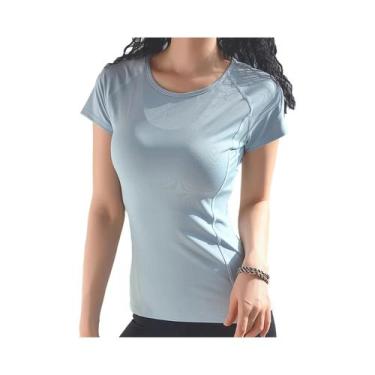 Imagem de Camiseta Esportiva Feminina De Verão, Rápido Secagem E Respirável, Top