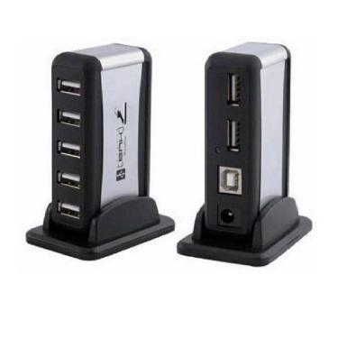 Imagem de Mini Hub Usb 2.0 c/7 Portas em Torre c/Fonte de Alimentação
