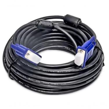 Imagem de Cabo Para Monitor E Projetor Vga Db15 Com Filtro 5 Metros Preto