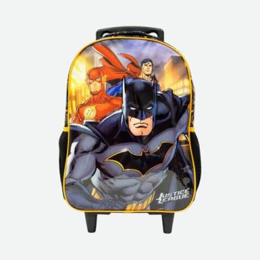 Imagem de Mochila Infantil De Rodinhas Liga Da Justiça Xeryus, Preto