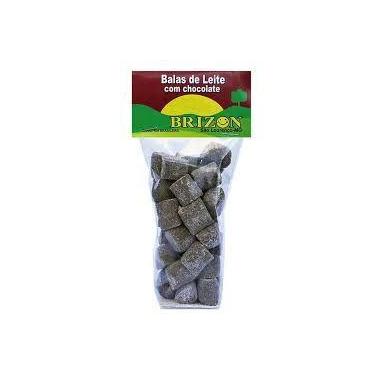 Imagem de Bala de leite com chocolate tradicional 100g balas brizon - unitario