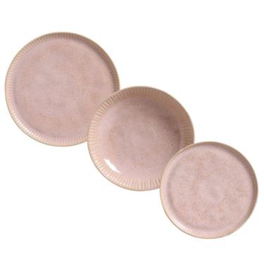 Imagem de Jogo De Pratos 18 Peças Linhas Litchi Porto Brasil