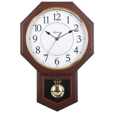 Imagem de Relógio De Parede Clássico Pêndulo E Musical Herweg 530018