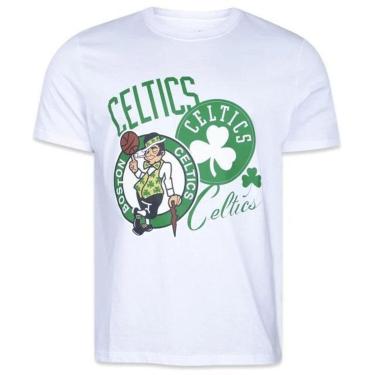 Imagem de Camiseta New Era Boston Celtics World Of Logos Branco-Masculino