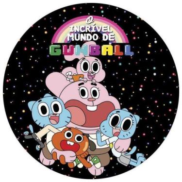 Imagem de Painel Festa Redondo 3d O Incrível Mundo de Gumball Sublimação Estampa