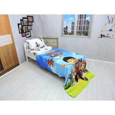 Imagem de Manta Ultrasoft Lençol De Elástico Patrulha Canina 1 - 3pçs - Fantasia