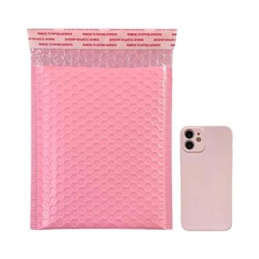 Imagem de Envelopes De Bolha Poliéster Rosa Verde Azul 20 Peças, Envelopes Almof