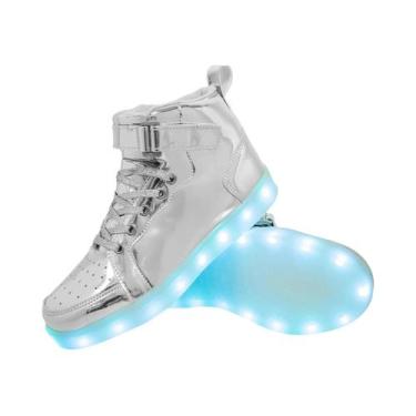 Imagem de Tênis Luminosos Para Crianças Tamanho 25-40 Sapatos Com Solado LED Ilu
