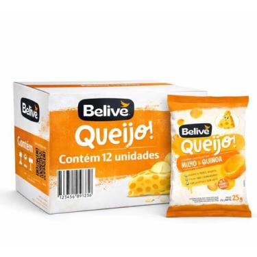 Imagem de Kit 12 Salgadinho Belive Sabor Queijo S/ Gluten 25G