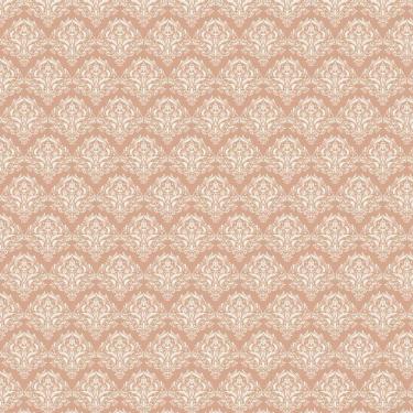 Imagem de Papel De Parede Arabesco Marrom Branco Adesivo Sala Quarto