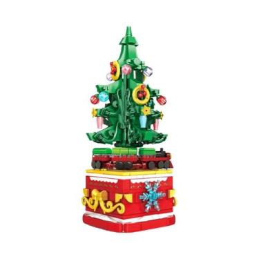 Imagem de Blocos De Montar De Natal Para Crianças: Trem, Árvore, Casa De Alce - 