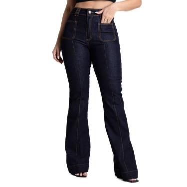 Imagem de Calça Jeans Sawary Flare - 281808 - INDIGO 46-Feminino