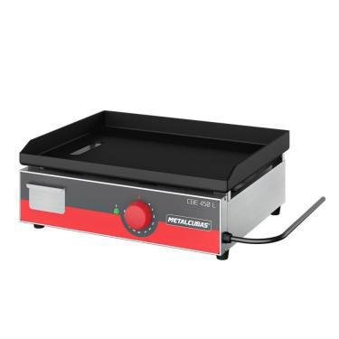 Imagem de Chapa Bifeiteira Elétrica Light Metalcubas Cbe450l área 45x45cm 220V Chapa 5mm Inox Mtc...