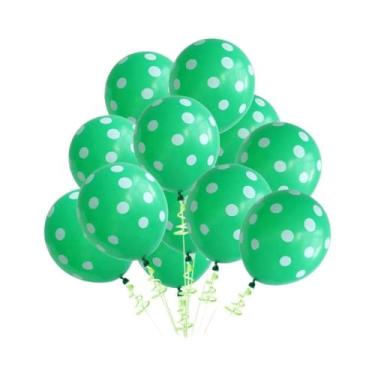 Imagem de Balões De Látex Multicoloridos Com Bolinhas De 12 Polegadas, 102030 Pe