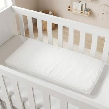 Imagem de Colchonete para Carrinho Moisés e Bebê Conforto Universal 66x32 com Ca