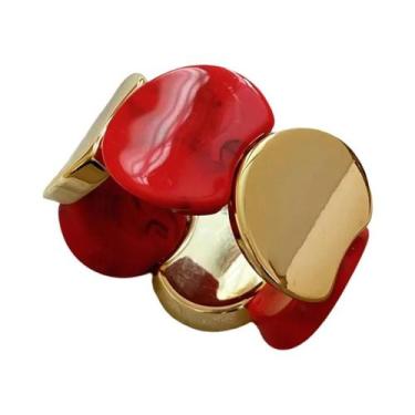 Imagem de Pulseiras De Resina Acrílica Vintage Para Mulheres Com Cordão Elástico