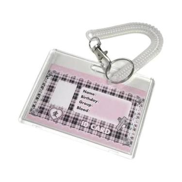 Imagem de Porta-chaves Transparente Para Photocard Kpop, Capa Protetora Para Fot