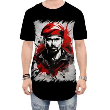 Imagem de Camiseta Longline Boina Comunista Vermelha 7 - Kasubeck Store®, GG