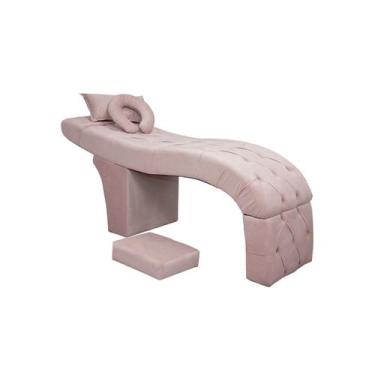 Imagem de Maca Estética Bela E Escada Para Extensão De Cílios Veludo - SOFA STOR