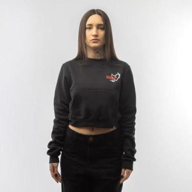 Imagem de Moletom Feminino Aura - Anjuss, Preto, G