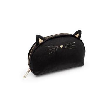 Imagem de Necessaire Gato Preto Único / Preto