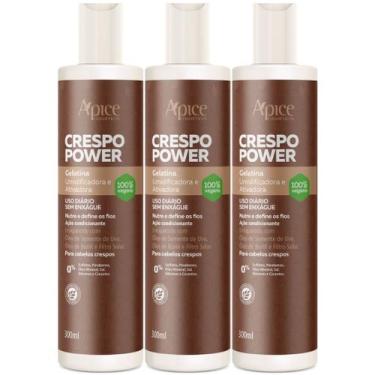 Imagem de Kit 3 Gelatina Ativadora Apice Crespo Power Umidificadora Cabelo Profi