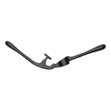 Imagem de Espremedor de Alho Cabo Antiderrapante Chef Pro 17cm Preto - Wolff