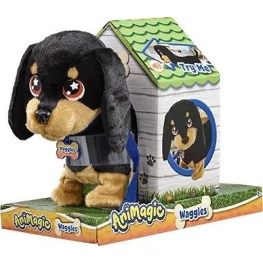 Imagem de Brinquedo Pelúcia Cachorro Salsicha Dachshund Fofinho Macio Infantil -