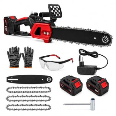 Imagem de Motosserra a Bateria 21V, 12 Pol., Brushless 24000 RPM, 2 Baterias 4,0Ah