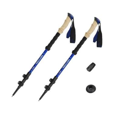 Imagem de Bastões De Trekking Telescópicos De Alumínio Ultraleves 2PCS, Bastões 