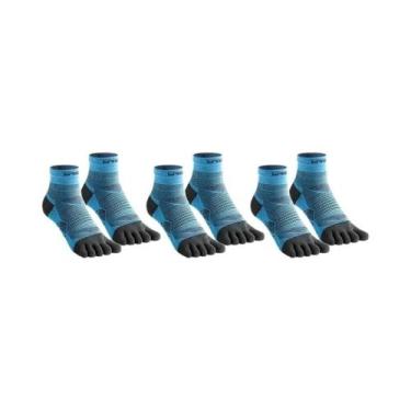 Imagem de Meias De Corrida Masculinas COOLMAX De Cinco Dedos, Respiráveis, De Se