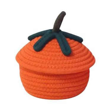Imagem de Cesta De Abóbora De Halloween Com Tampa À Prova De Poeira, Decoração S