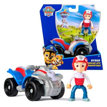Imagem de Quadriciclo Ryder Patrulha Canina Com Boneco Articulado Rodas Livres -
