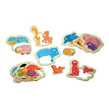 Imagem de Brinquedos Educativos - Quebra Cabeça Mamãe E Filhote 20und