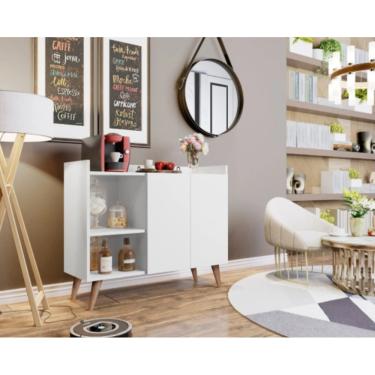 Imagem de Aparador Buffet Galhardo Pés retro Branco - Mania de Móveis