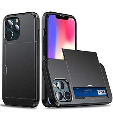 Imagem de Porta-cartão de crédito carteira para telefone com slot de identificação para iphone 13 pro 11 12 pro max xr x xs max 7 8 plus capa, t2, para iphone 12 pro