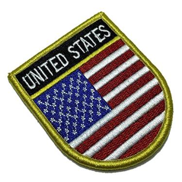Imagem de BP0055EV01 Bandeira EUA Patch Bordado Fecho Contato