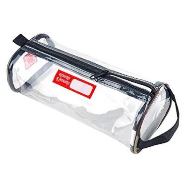 Imagem de Bolsa de higiene pessoal Rough Enough Clear aprovada pela TSA para mulheres e homens, bolsa de pincéis de maquiagem para viagem, Tubulação camuflada, 9 x 2.5 x 4 inch, Transparente