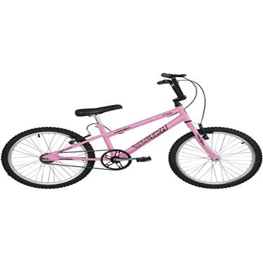 Imagem de Bicicleta de Passeio Ultra Bikes Esporte Rebaixada Aro 20 Reforçada Freio V-Brake Infantil Juvenil Menina Rosa Bebê