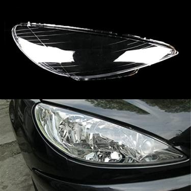 Imagem de TONUSA Lente de farol de carro para farol de carro, lente de proteção automática, para Peugeot 206 2004 2005 2006 2007 2008