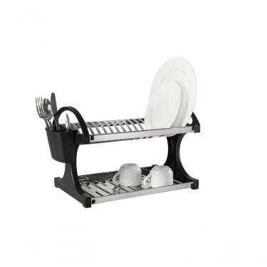 Imagem de Escorredor 16 Pratos - Suprema 51 X 27,5 X 29 Cm Preto Brinox