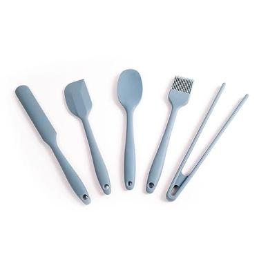 Imagem de Kit de Utensílios de Silicone com 5 Peças Azul - Oikos