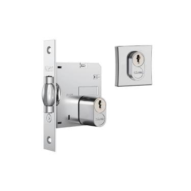 Imagem de Fechadura Pivotante 1005 Redonda Inox - Stam Quadrado