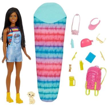 Imagem de Barbie "Brooklyn" com bonecas de acampamento e acessórios - Presente para crianças 3-7 anos