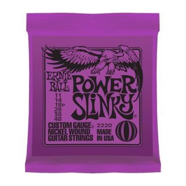 Imagem de Ernie Ball Cordas de guitarra elétrica Power Slinky Power P02220, 11-48 (pacote com 5)
