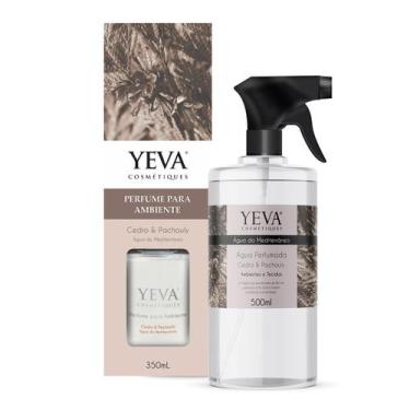 Imagem de Kit Perfume Para Ambiente + Água Perfumada Yeva  Cedro & Pachouly - Ye