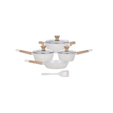 Imagem de Conjunto Panelas Studio Cook 05 Peças - Indução - Marmol
