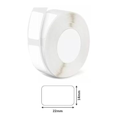 Imagem de 1-14 x 22 MM 250 Pçs D11/D110/D101 Etiquetas NIIMBOT, 250 etiquetas/rolo, branco