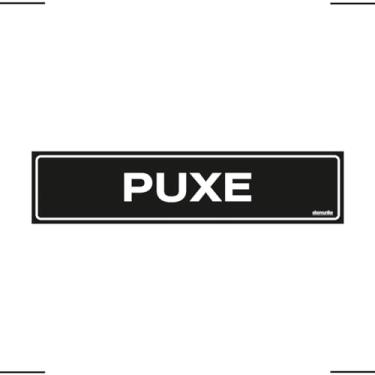 Imagem de Placa De Sinalização Puxe 30x7 Acesso - A-421 F9e
